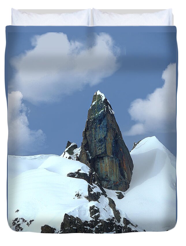 Alps Duvet Cover featuring the photograph Italian Alps Pinnacle by Frank Wilson