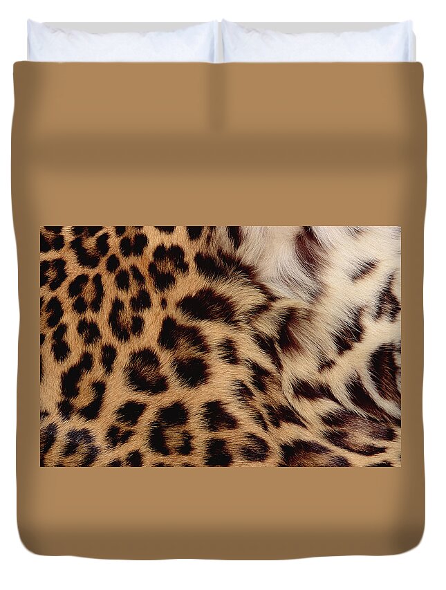 Feb0514 Duvet Cover featuring the photograph Jaguar Fur Detail by Gerry Ellis