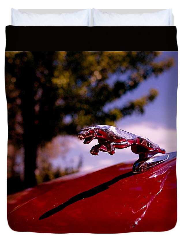 Jaguar Duvet Cover featuring the photograph Jaguar by Rona Black
