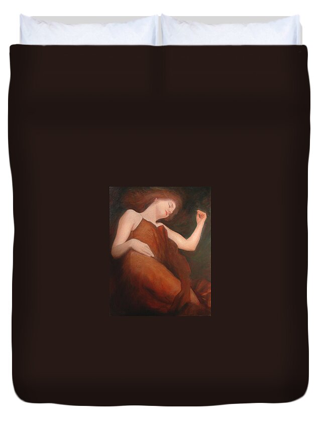 Sensuous Duvet Cover featuring the painting James Bay Interior by David Ladmore
