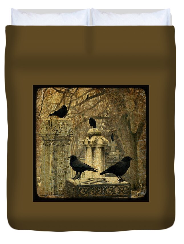 Crows Mingling Duvet Covers