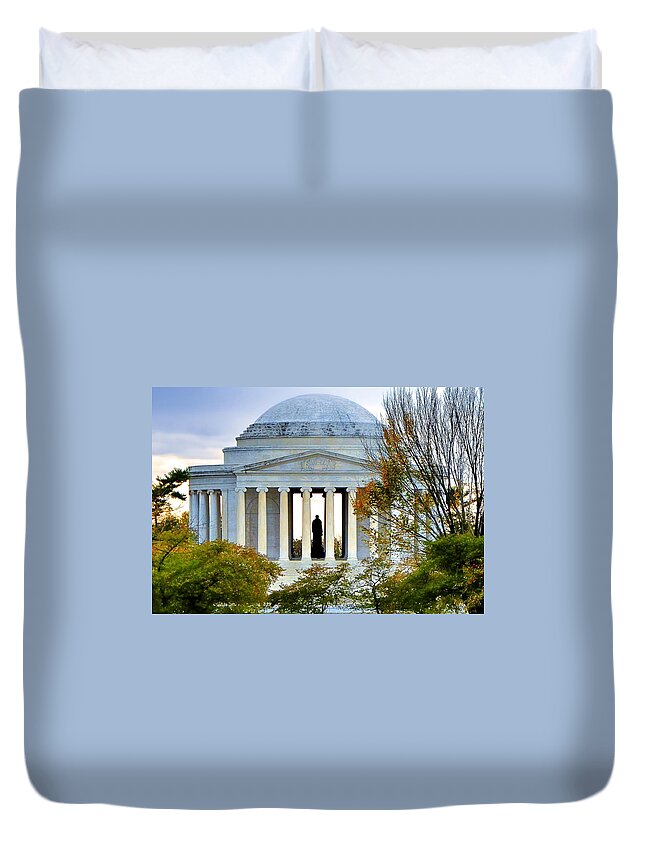 Washington D.c. Duvet Cover featuring the photograph Jefferson Memorial by Redub