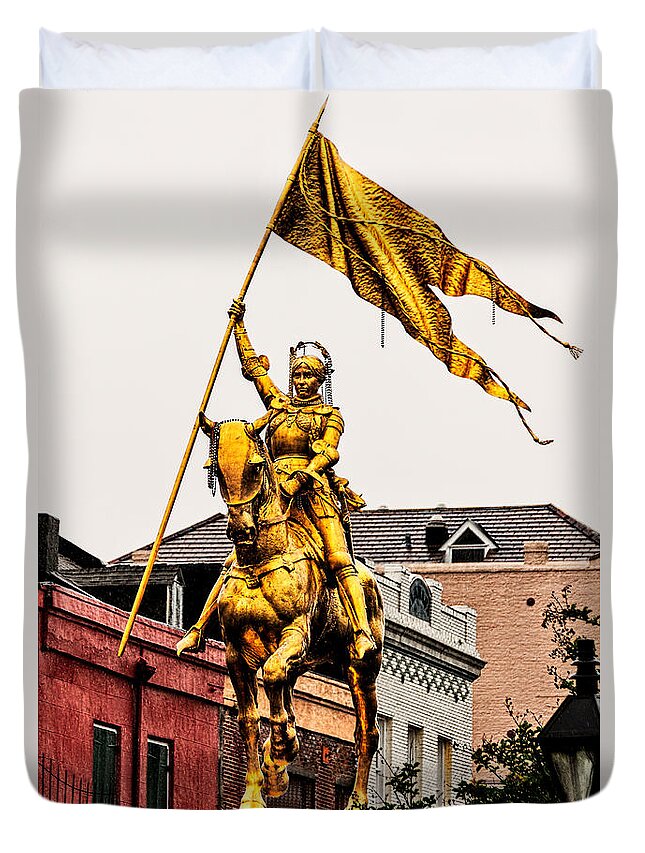 Joan Of Arc Duvet Cover featuring the photograph Joan Of Arc by Christopher Holmes