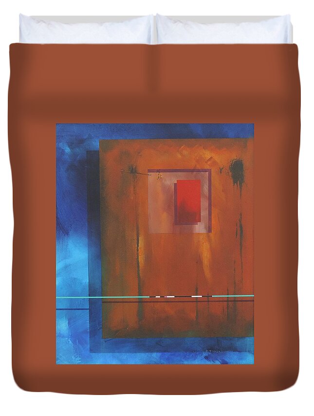 Journey No. 2 Duvet Cover featuring the painting Journey No. 2  by Bill Tomsa