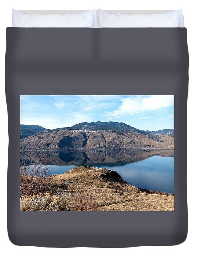 Kamloops Lake Duvet Cover featuring the photograph Kamloops Lake by Will Borden