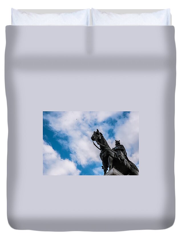 Monument Duvet Cover featuring the photograph Kingdom Come by AM FineArtPrints