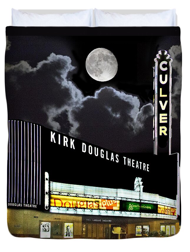 Kirk Douglas Theatre Duvet Cover featuring the photograph Kirk Douglas Theatre by Chuck Staley