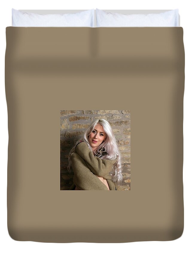 Charlotte Duvet Cover featuring the photograph Kiss Me by Asa Jones