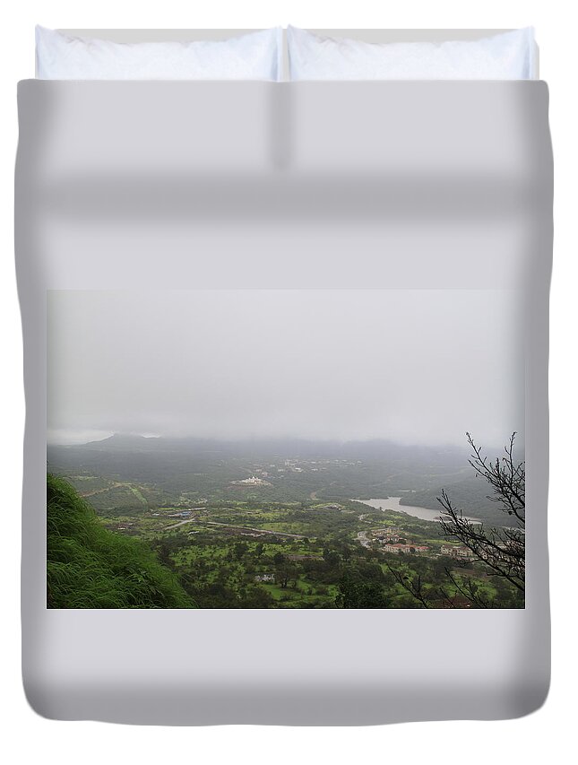 Tranquility Duvet Cover featuring the photograph Koraigad by Ruchir Jhunjhunwala