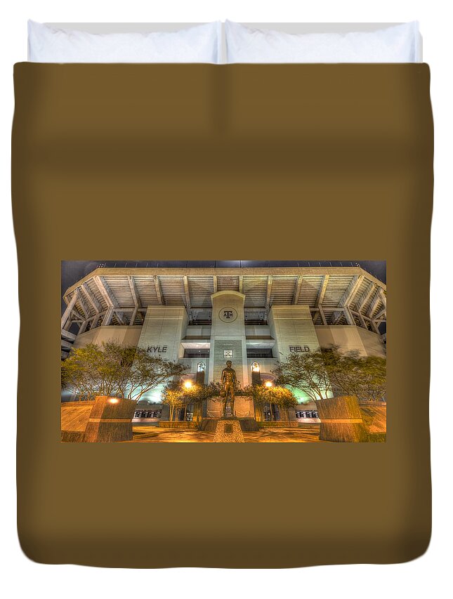 12th Man Duvet Cover featuring the photograph Kyle Field by David Morefield