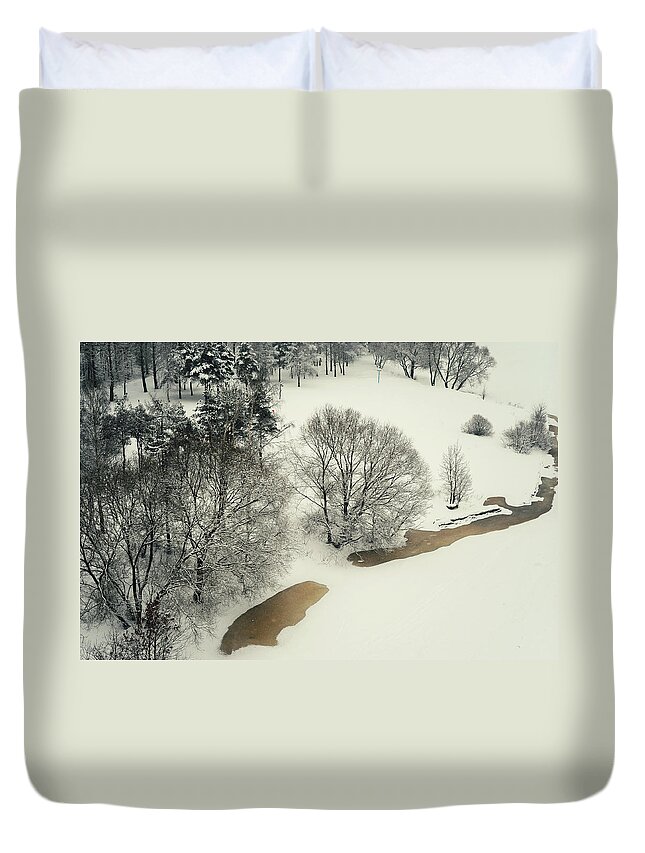 Winter Duvet Cover featuring the photograph Lacy Winter 5 by Jenny Rainbow