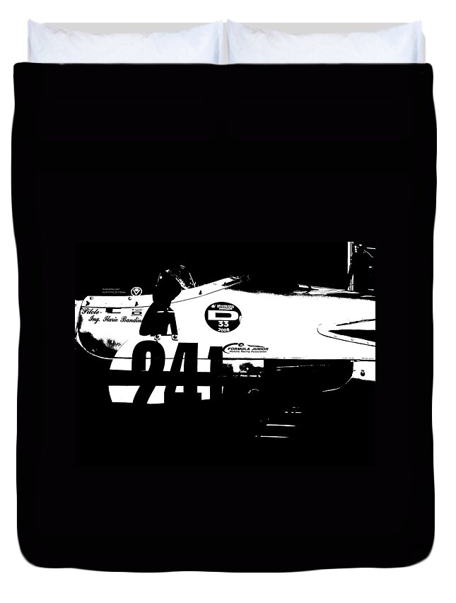 Classic Cars Duvet Cover featuring the painting Laguna Seca Racing Cars 2 by Naxart Studio