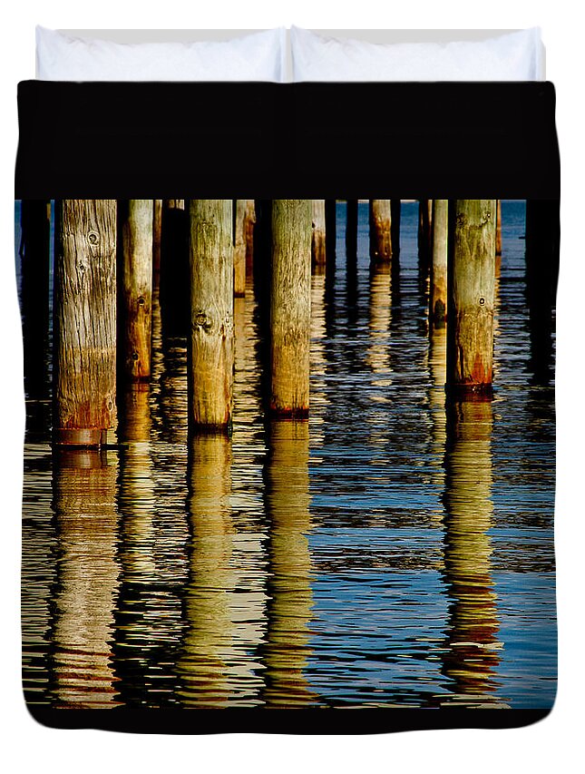 Lake Tahoe Duvet Cover featuring the photograph Lake Tahoe Reflection by Bill Gallagher