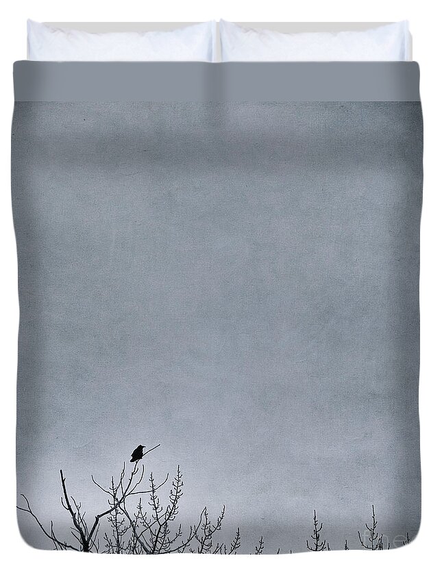Nature Duvet Cover featuring the photograph Land Shapes 8 by Priska Wettstein