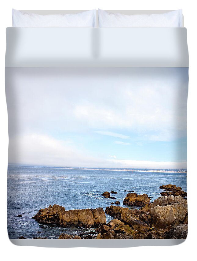 Scenics Duvet Cover featuring the photograph Landscape Of The Monterey California by Adam Hester