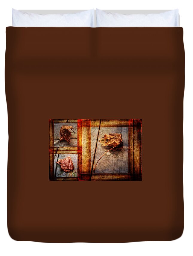 Leaves. Leaf Duvet Cover featuring the photograph Last Days by Randi Grace Nilsberg