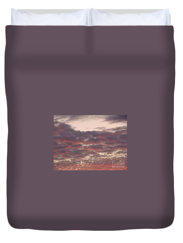 Summer Duvet Cover featuring the photograph Late Summer Evening Sky by Tiziana Maniezzo