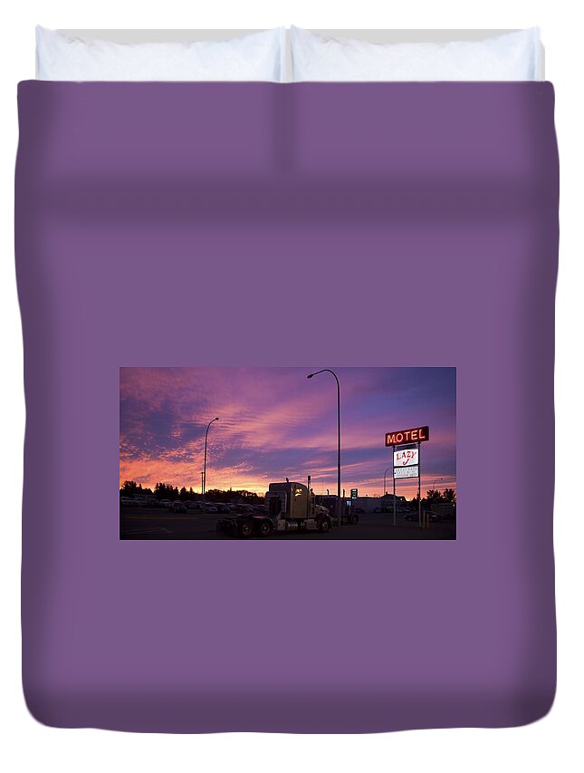 Stock Photo Duvet Cover featuring the photograph Lazy J by Mick Flynn