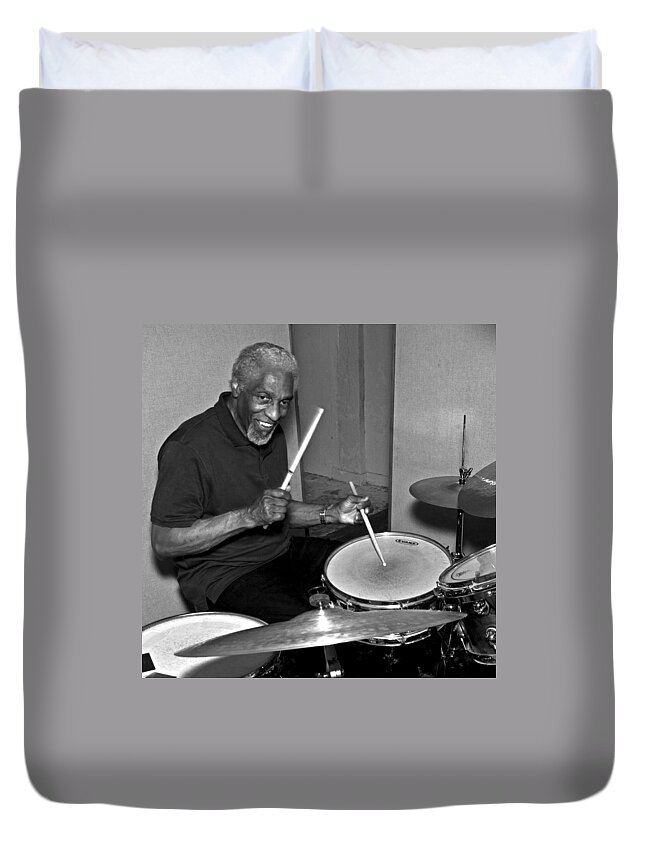 Jazz Duvet Cover featuring the photograph Legrand Rogers 2 by Lee Santa