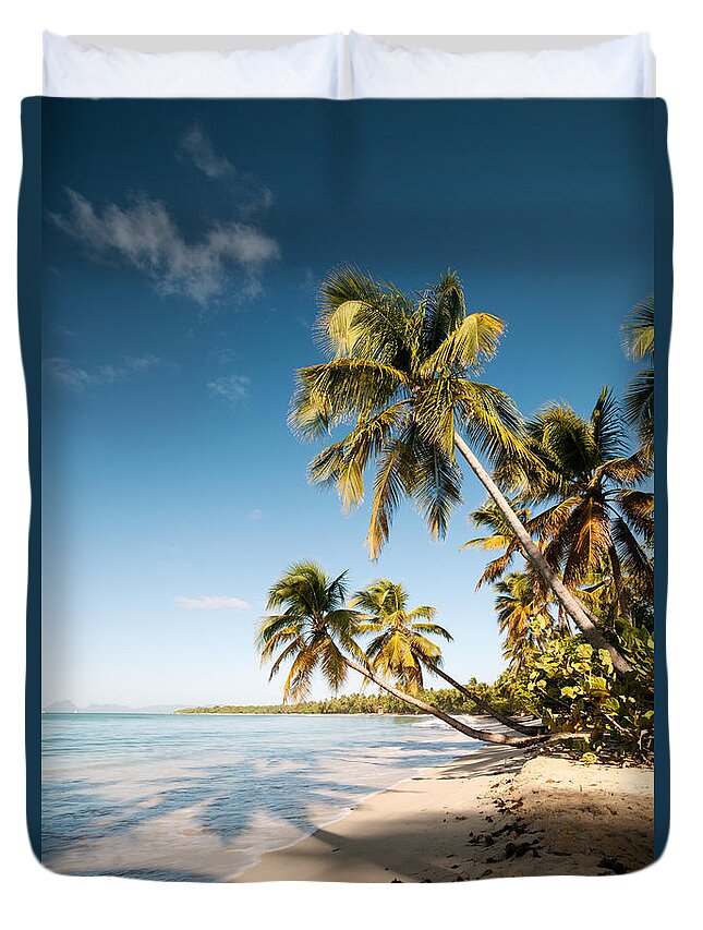 Tropical Duvet Cover featuring the photograph Les Salines beach II by Matteo Colombo