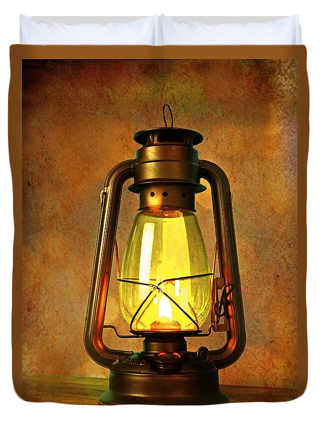 Lantern Duvet Cover featuring the photograph Light up the Lantern by Lisa Lambert-Shank