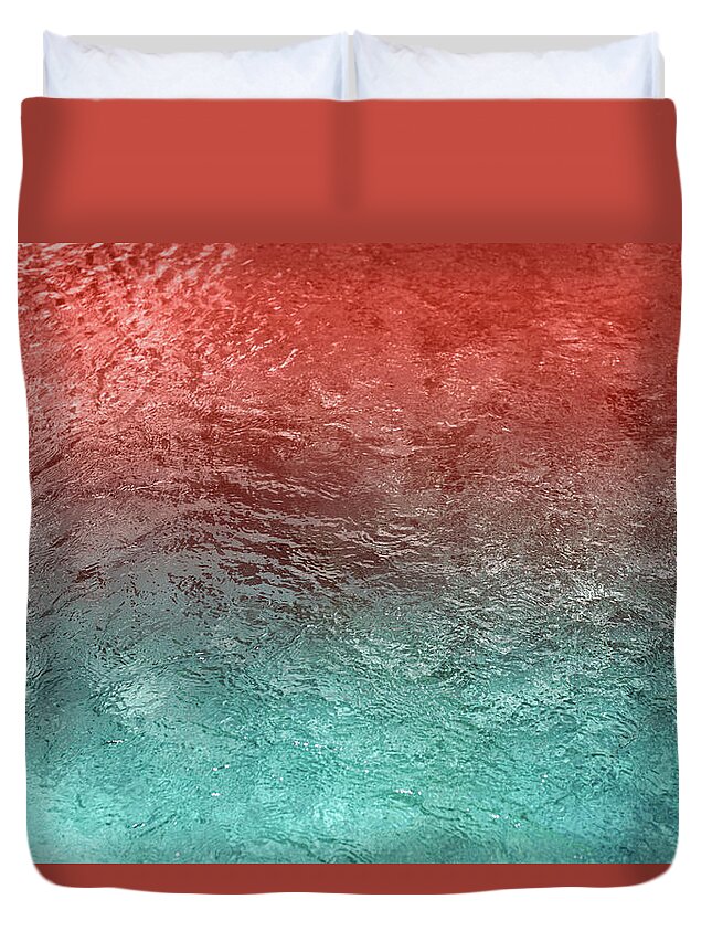 Underwater Duvet Cover featuring the photograph Living Coral Swimming Pool by Efetova
