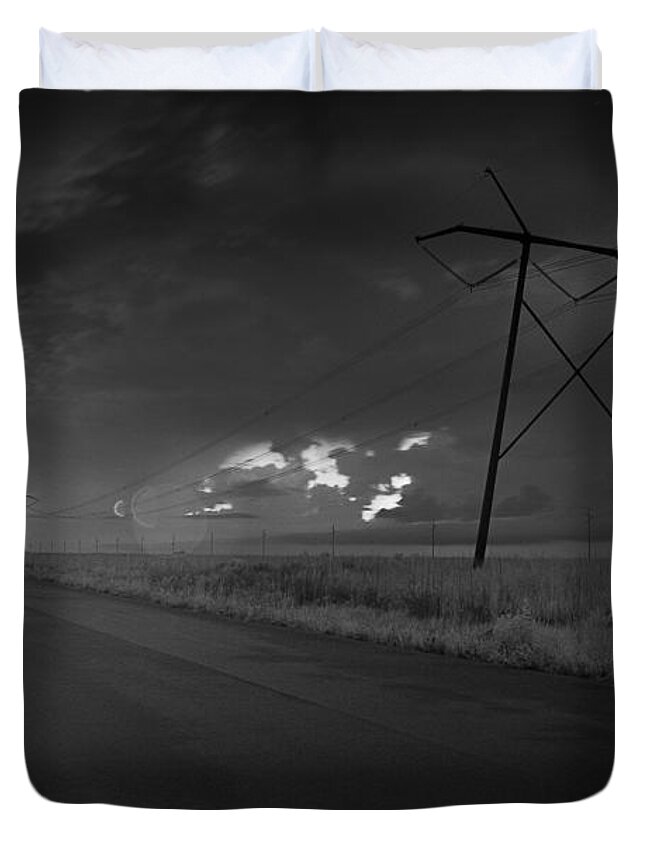 Florida Duvet Cover featuring the photograph Long Road Home by Bradley R Youngberg