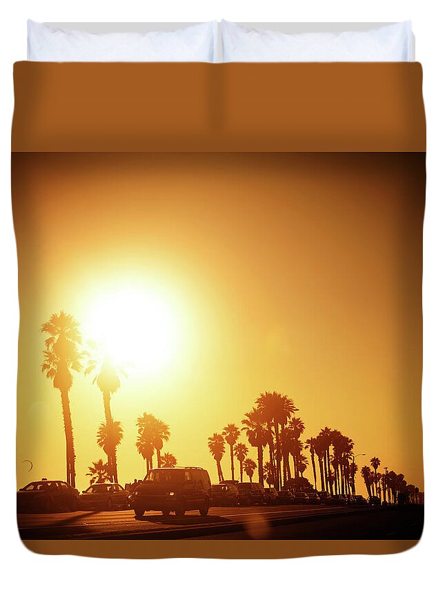 California Duvet Cover featuring the photograph Los Angeles by Aleksandarnakic