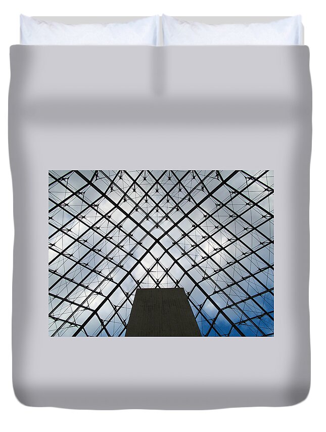 Louvre Duvet Cover featuring the photograph Louving It Up by Joe Schofield