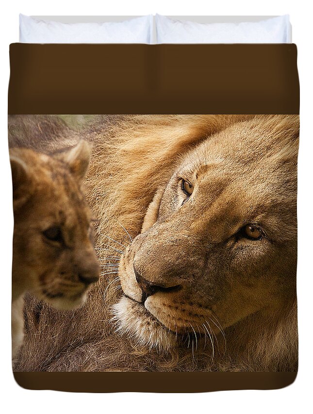 Africa Duvet Cover featuring the photograph Love by Christine Sponchia