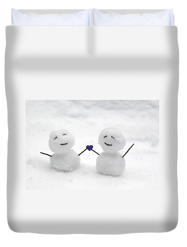 Maine Duvet Cover featuring the photograph Love by Karin Pinkham