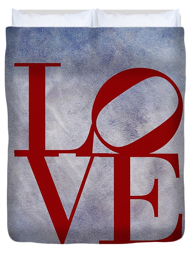 Philadelphia Duvet Cover featuring the digital art Love by Movie Poster Prints
