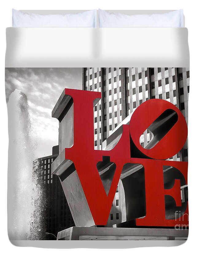 Love Duvet Cover featuring the photograph Love by Olivier Le Queinec