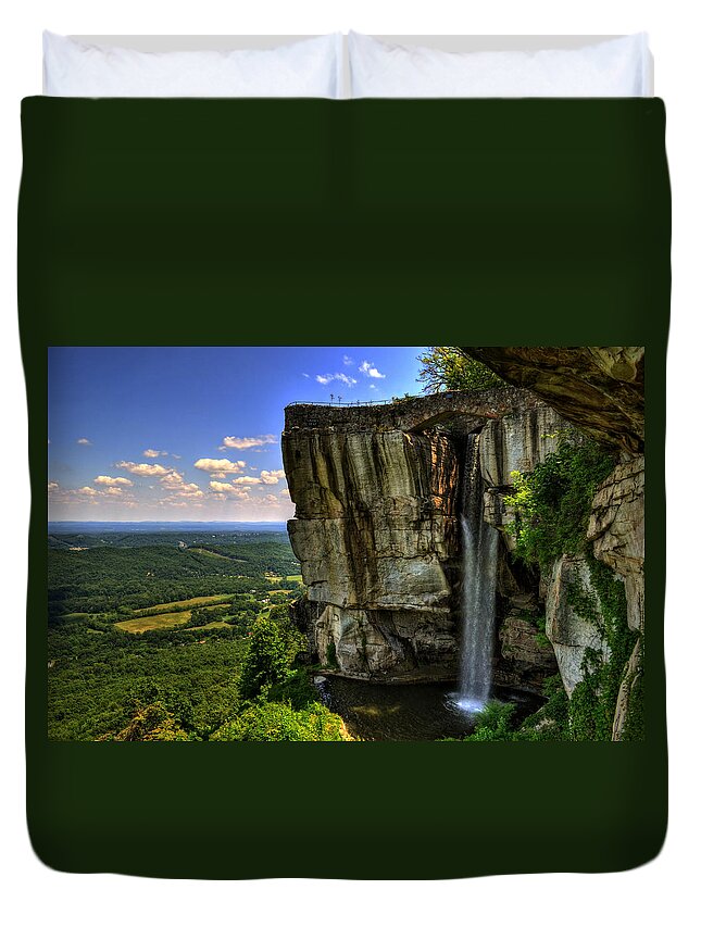Lover's Leap Duvet Cover featuring the photograph Lover's Leap by Greg and Chrystal Mimbs