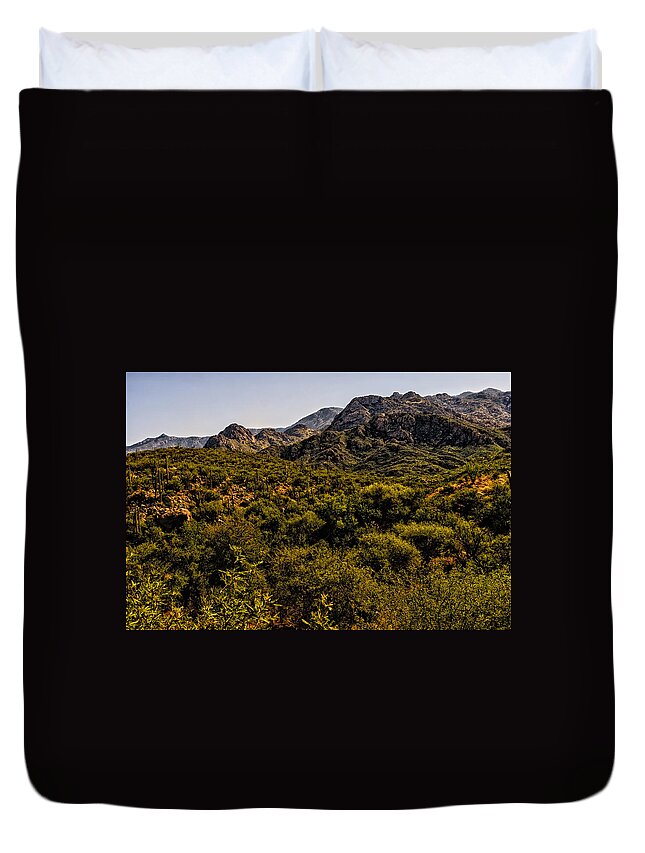 2011 Duvet Cover featuring the photograph Lush Foothills No.1 by Mark Myhaver