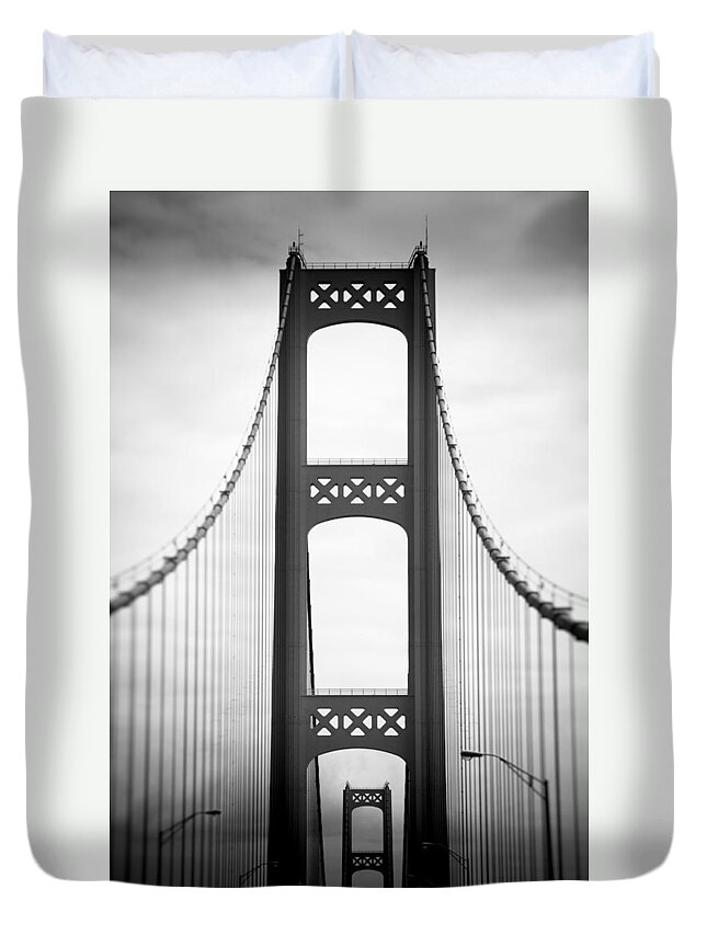 Bridge Duvet Cover featuring the photograph Lwv50047 by Lee Winter