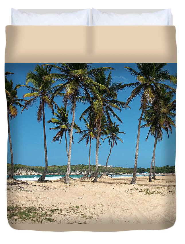 Macao Duvet Cover featuring the photograph Macao Beach by Linda Goodhue Photography
