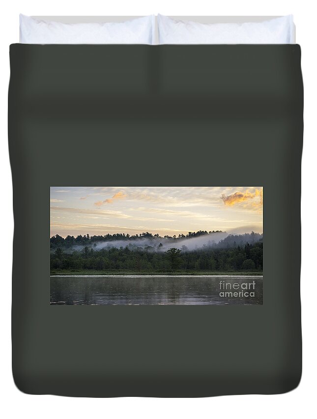 Maine Duvet Cover featuring the photograph Maine Sunrise by Steven Ralser