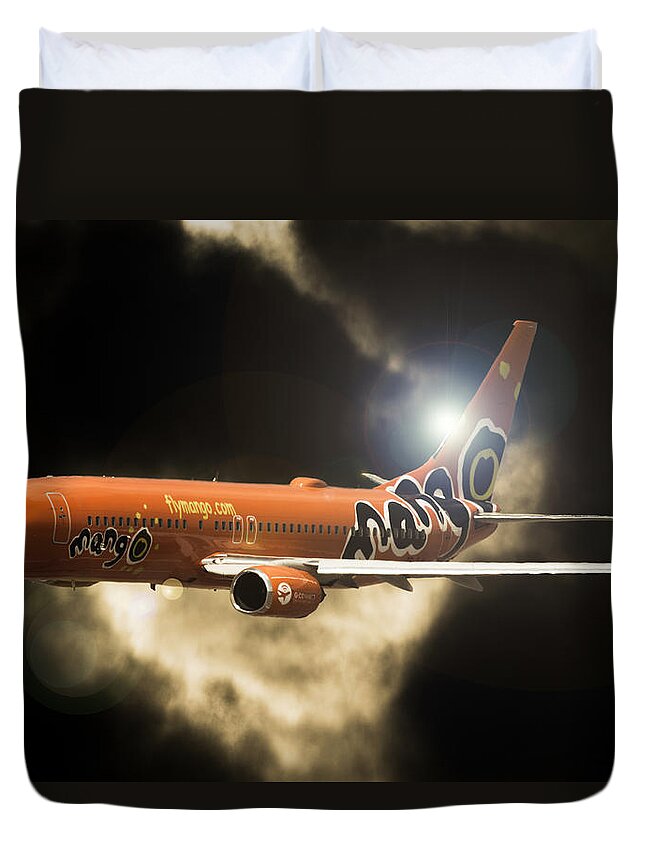 Airline Duvet Cover featuring the photograph Mango by Paul Job