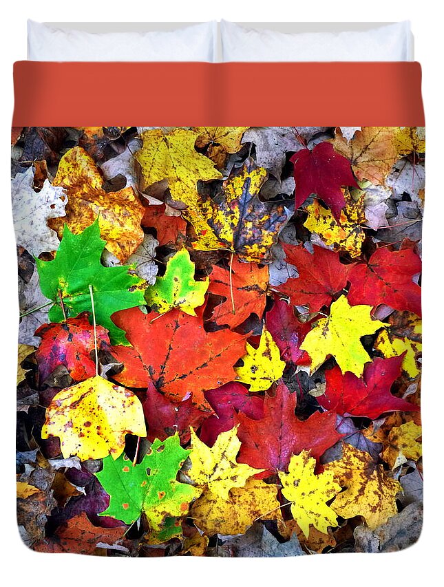 Maple Duvet Cover featuring the photograph Maple Carpet by Jackie Carpenter