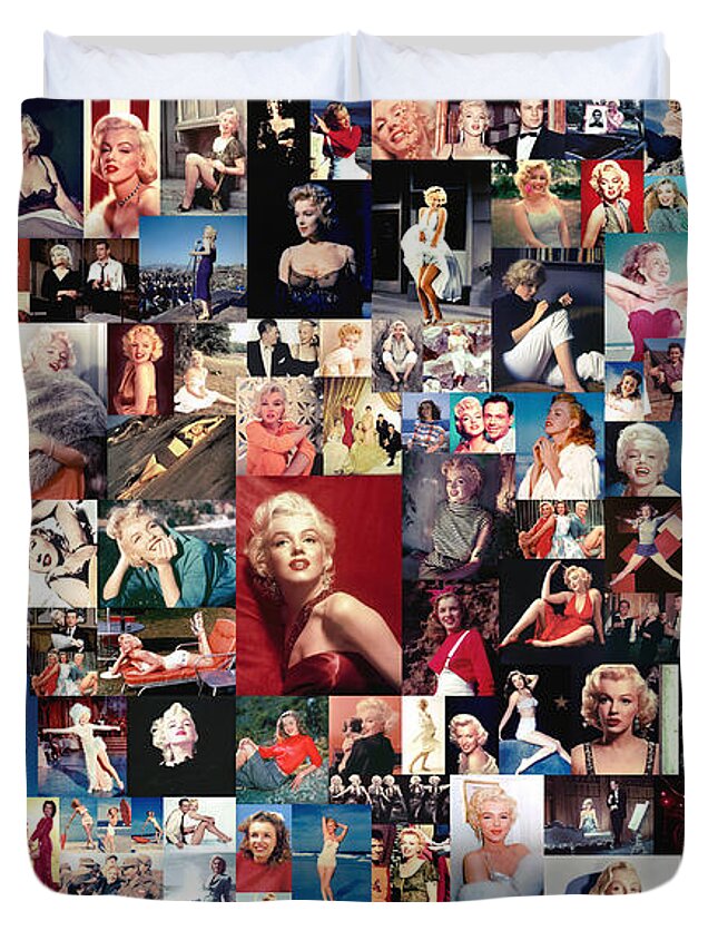 Marilyn Monroe Collage Duvet Cover For Sale By Zapista Ou