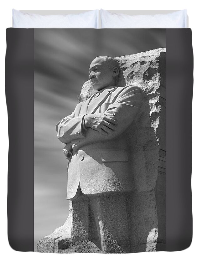 Landmarks Duvet Cover featuring the photograph Martin Luther King Jr. Memorial - Washington D.C. by Mike McGlothlen