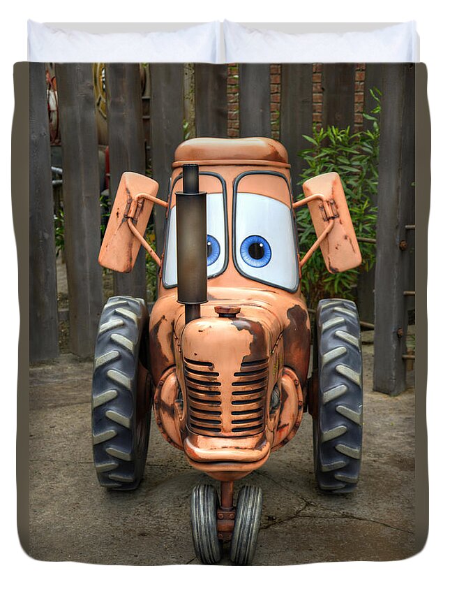 Tractor Duvet Cover featuring the photograph Mater's Tractor by Ricky Barnard