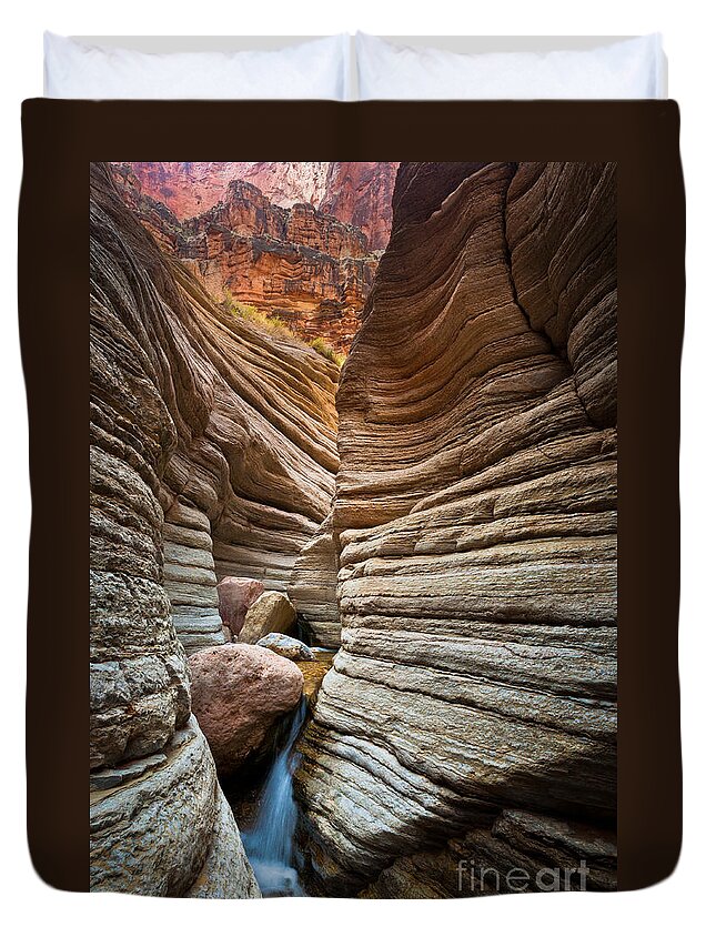 America Duvet Cover featuring the photograph Matkatamiba Canyon by Inge Johnsson