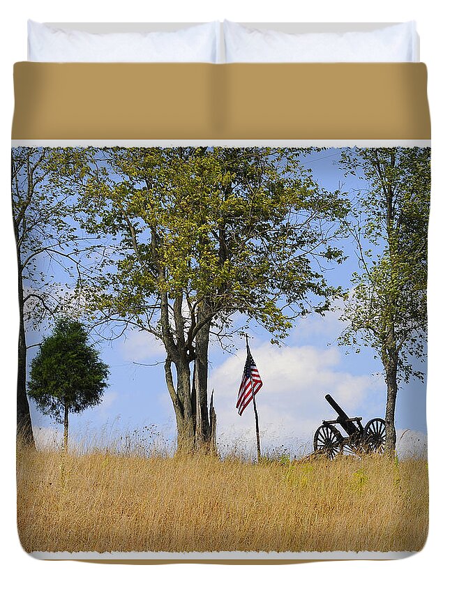 Memory Duvet Cover featuring the photograph MEMORY 150 Years Later by Randall Branham