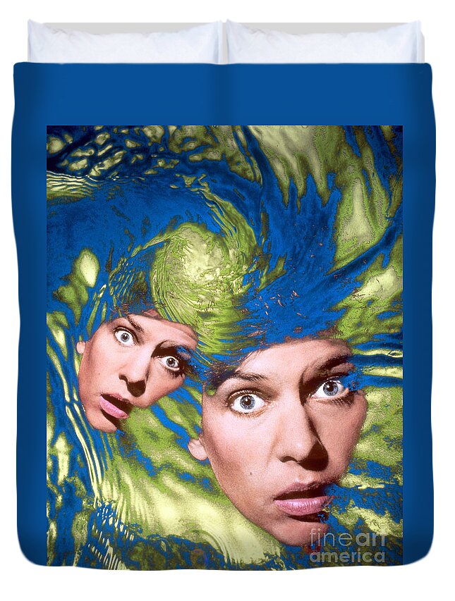 Person Duvet Cover featuring the photograph Mental Disorder by Bill Longcore