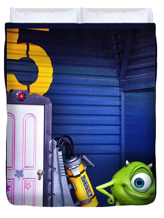 Mike With Boo S Door Monsters Inc In Disneyland Paris Duvet