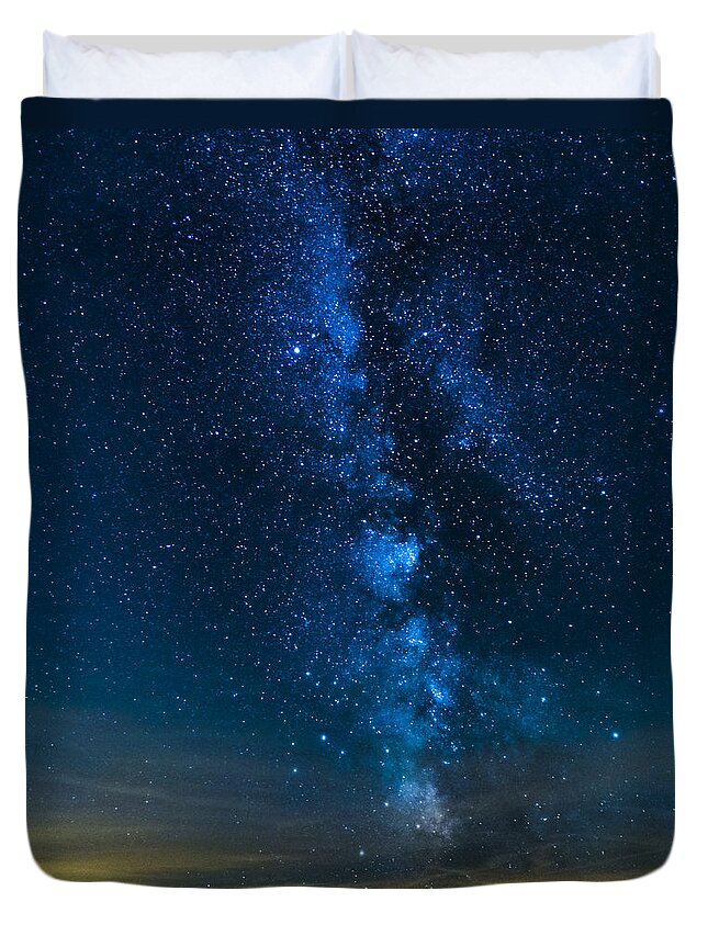 Abstract Duvet Cover featuring the photograph Milky Way Cherry Springs by Jack R Perry