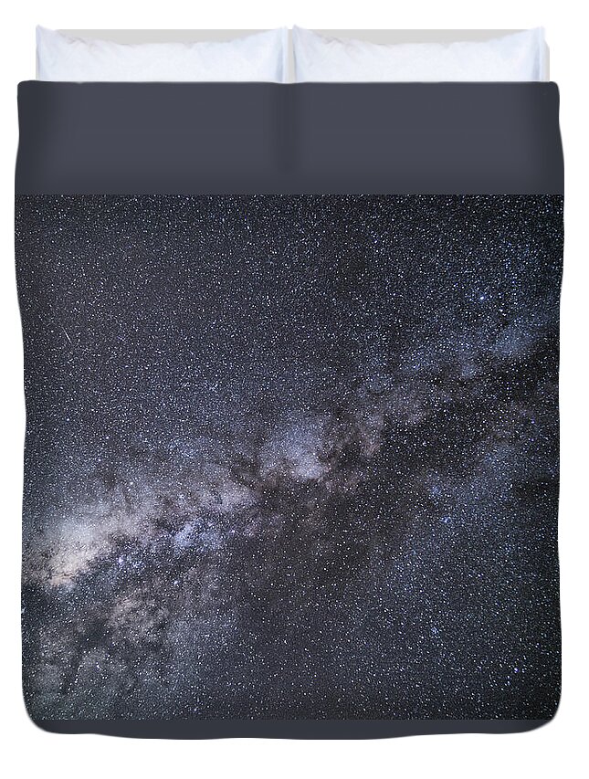 Majestic Duvet Cover featuring the photograph Milky Way From Teno by Arsenio Marrero