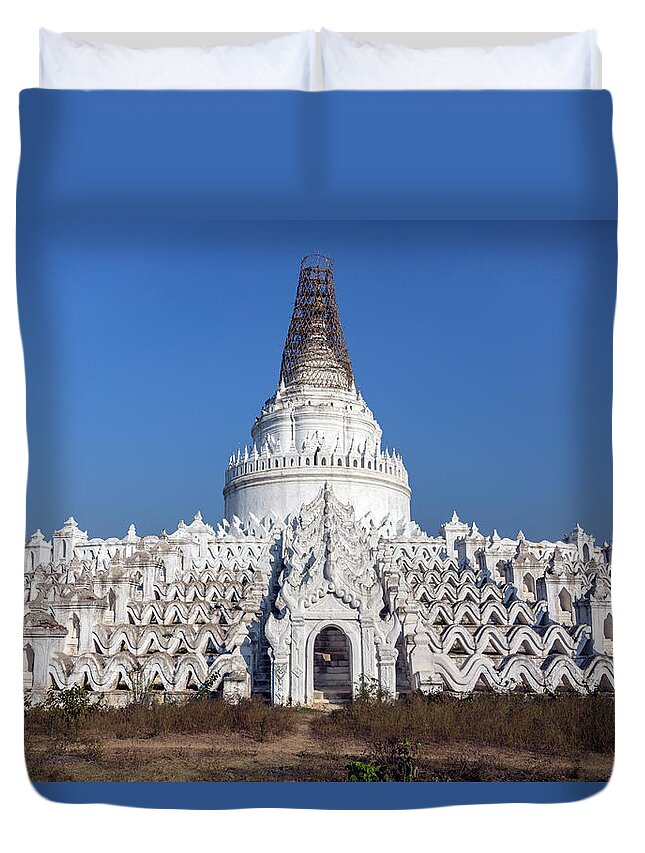 Tranquility Duvet Cover featuring the photograph Mingun - Mandalay - Myanmar by Steve Allen